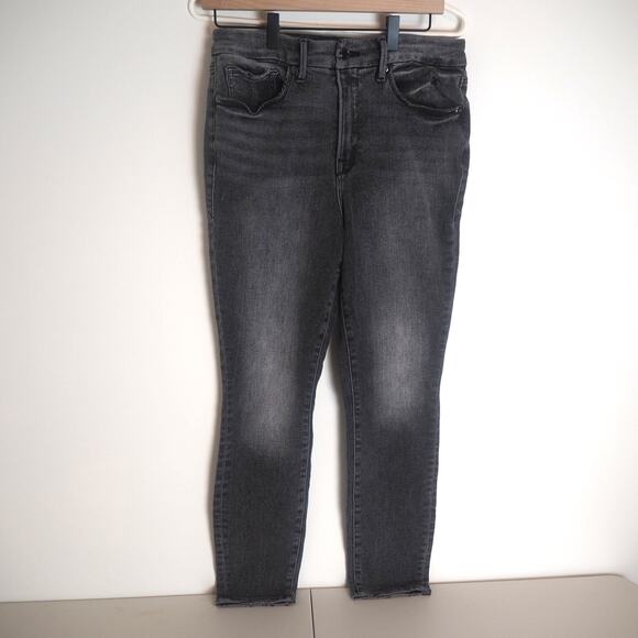 Good American‎ Jeans Women's 14/32 Black Skinny Stretch Good Legs Casual Slim - Picture 2 of 12